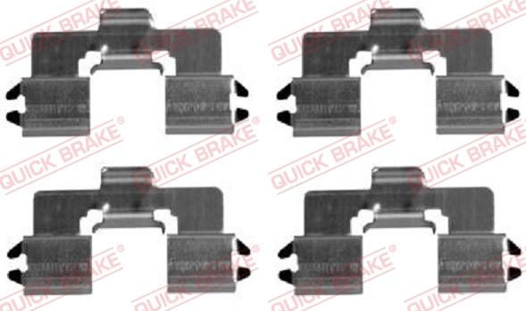 QUICK BRAKE 1091666 - Комплектуючі, колодки дискового гальма avtolavka.club