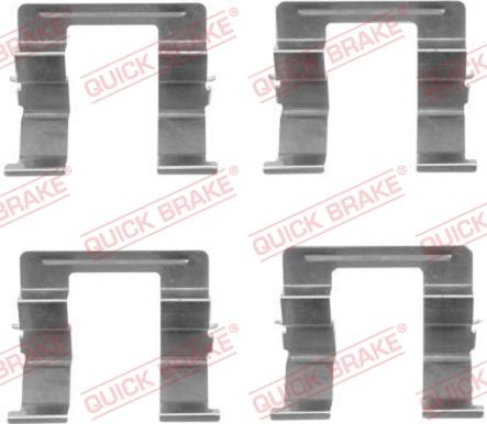 QUICK BRAKE 1091605 - Комплектуючі, колодки дискового гальма avtolavka.club