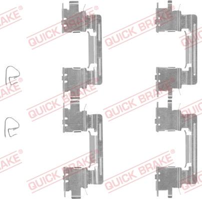 QUICK BRAKE 1091613 - Комплектуючі, колодки дискового гальма avtolavka.club