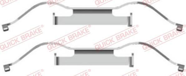 QUICK BRAKE 1091681 - Комплектуючі, колодки дискового гальма avtolavka.club