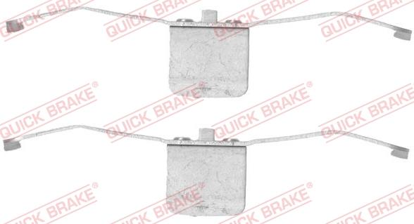 QUICK BRAKE 1091639 - Комплектуючі, колодки дискового гальма avtolavka.club