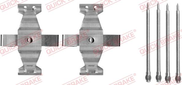 QUICK BRAKE 109-1636 - Комплектуючі, колодки дискового гальма avtolavka.club