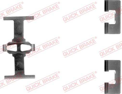 QUICK BRAKE 109-1092-1 - Комплектуючі, колодки дискового гальма avtolavka.club