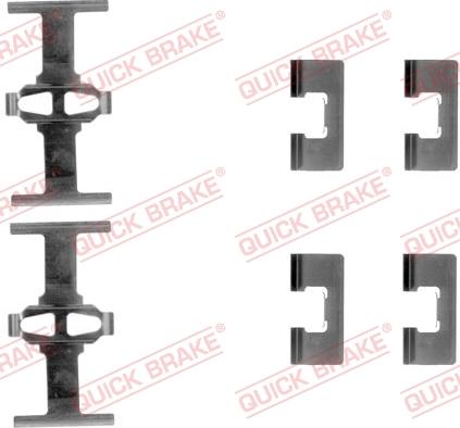 QUICK BRAKE 1091092 - Комплектуючі, колодки дискового гальма avtolavka.club
