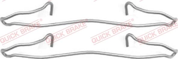 QUICK BRAKE 109-1057 - Комплектуючі, колодки дискового гальма avtolavka.club
