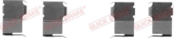 QUICK BRAKE 109-1063-1 - Комплектуючі, колодки дискового гальма avtolavka.club