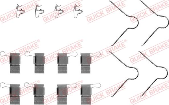 QUICK BRAKE 1091089 - Комплектуючі, колодки дискового гальма avtolavka.club