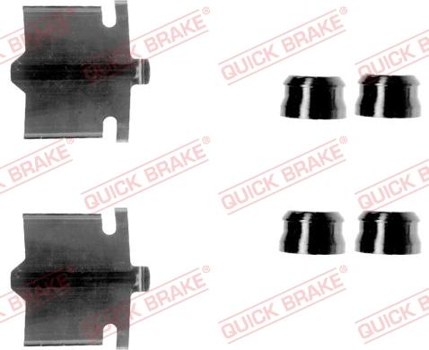 QUICK BRAKE 1091084 - Комплектуючі, колодки дискового гальма avtolavka.club