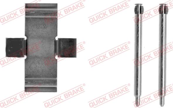 QUICK BRAKE 109-1039-1 - Комплектуючі, колодки дискового гальма avtolavka.club