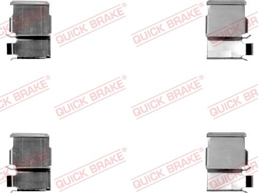 QUICK BRAKE 109-1033-1 - Комплектуючі, колодки дискового гальма avtolavka.club