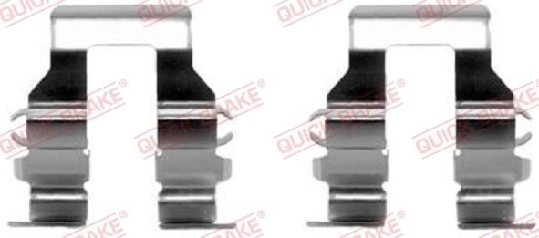 QUICK BRAKE 109-1199-1 - Комплектуючі, колодки дискового гальма avtolavka.club