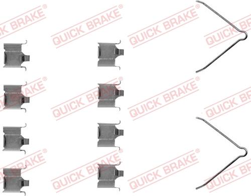 QUICK BRAKE 1091166 - Комплектуючі, колодки дискового гальма avtolavka.club