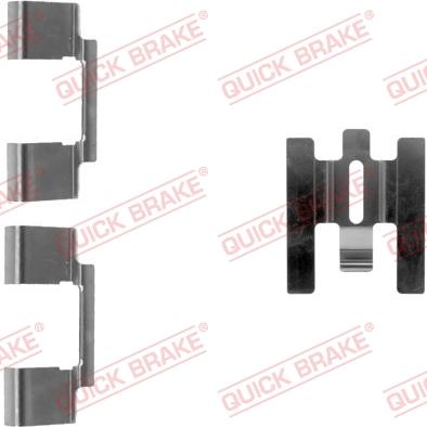 QUICK BRAKE 109-1160-1 - Комплектуючі, колодки дискового гальма avtolavka.club