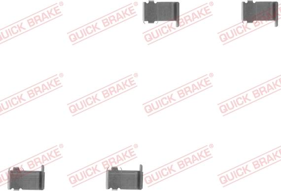 QUICK BRAKE 109-1162-1 - Комплектуючі, колодки дискового гальма avtolavka.club