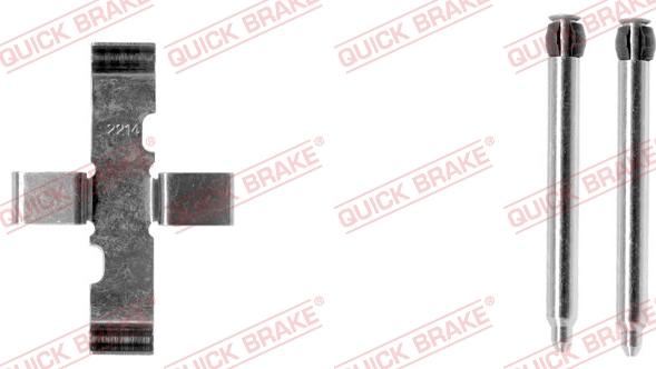 QUICK BRAKE 109-1101-1 - Комплектуючі, колодки дискового гальма avtolavka.club