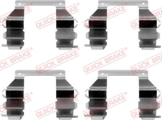QUICK BRAKE 1091103 - Комплектуючі, колодки дискового гальма avtolavka.club