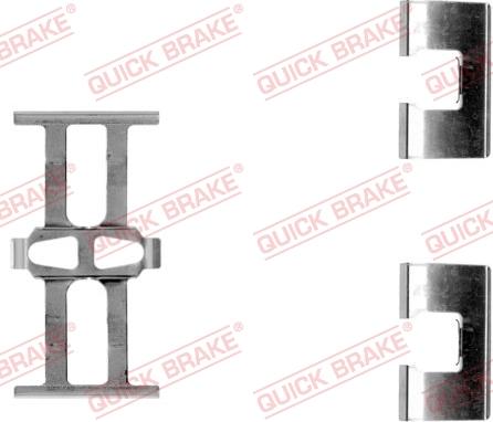 QUICK BRAKE 109-1118-1 - Комплектуючі, колодки дискового гальма avtolavka.club