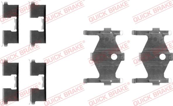 QUICK BRAKE 1091185 - Комплектуючі, колодки дискового гальма avtolavka.club