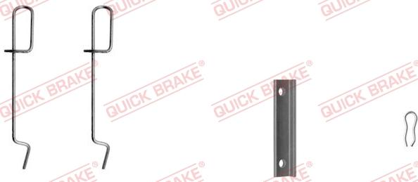 QUICK BRAKE 109-1125-1 - Комплектуючі, колодки дискового гальма avtolavka.club