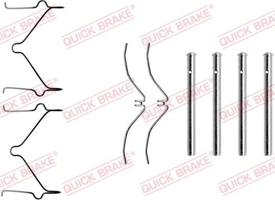 QUICK BRAKE 1091126 - Комплектуючі, колодки дискового гальма avtolavka.club