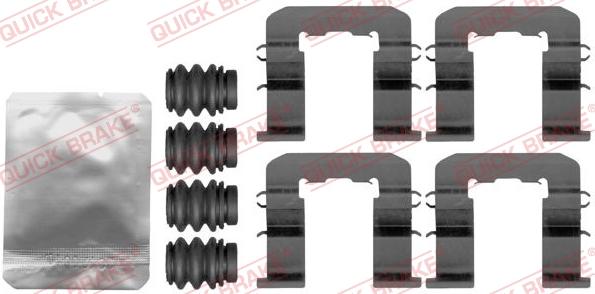 QUICK BRAKE 1091893 - Комплектуючі, колодки дискового гальма avtolavka.club