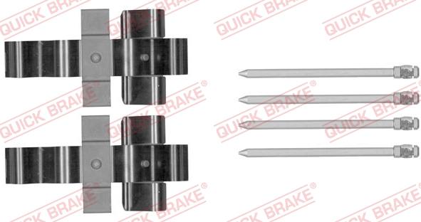 QUICK BRAKE 1091852 - Комплектуючі, колодки дискового гальма avtolavka.club