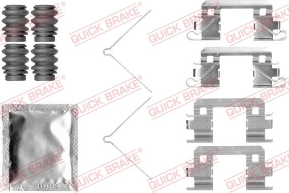 QUICK BRAKE 1091811 - Комплектуючі, колодки дискового гальма avtolavka.club