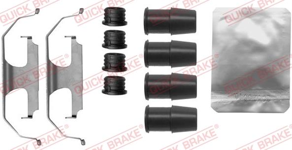 QUICK BRAKE 1091889 - Комплектуючі, колодки дискового гальма avtolavka.club