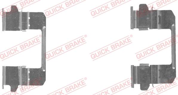 QUICK BRAKE 109-1834-1 - Комплектуючі, колодки дискового гальма avtolavka.club