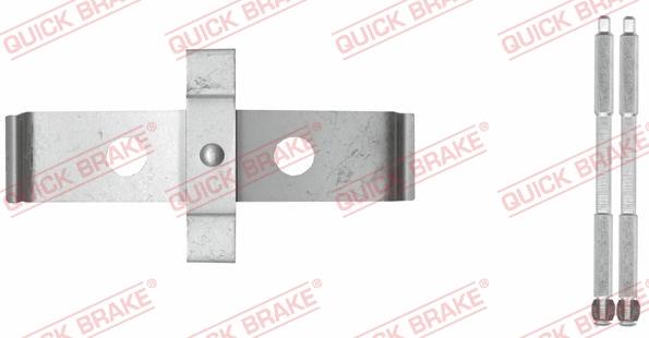 QUICK BRAKE 109-1876-1 - Комплектуючі, колодки дискового гальма avtolavka.club