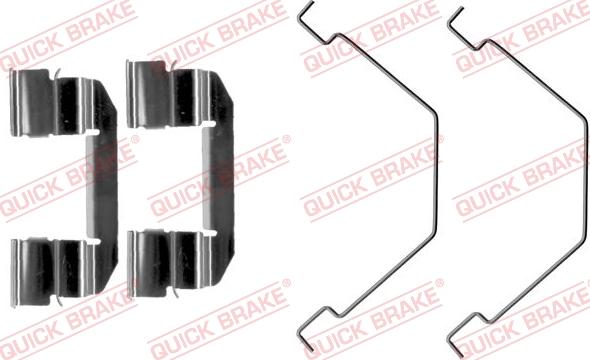 QUICK BRAKE 109-1292-1 - Комплектуючі, колодки дискового гальма avtolavka.club