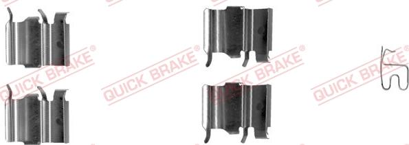 QUICK BRAKE 109-1244-1 - Комплектуючі, колодки дискового гальма avtolavka.club