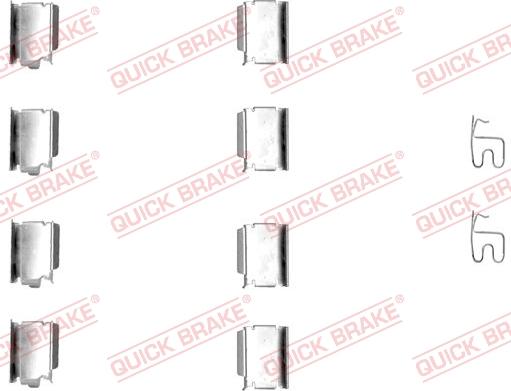 QUICK BRAKE 1091246 - Комплектуючі, колодки дискового гальма avtolavka.club