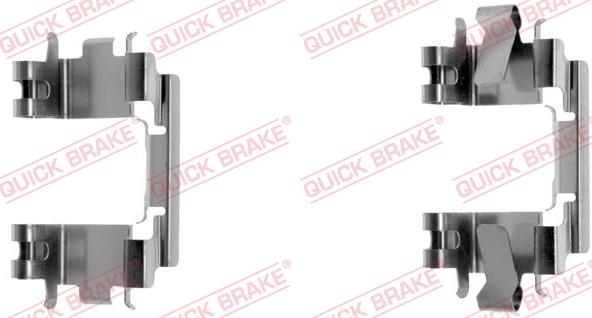 QUICK BRAKE 109-1257-1 - Комплектуючі, колодки дискового гальма avtolavka.club