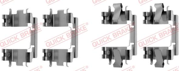 QUICK BRAKE 1091257 - Комплектуючі, колодки дискового гальма avtolavka.club