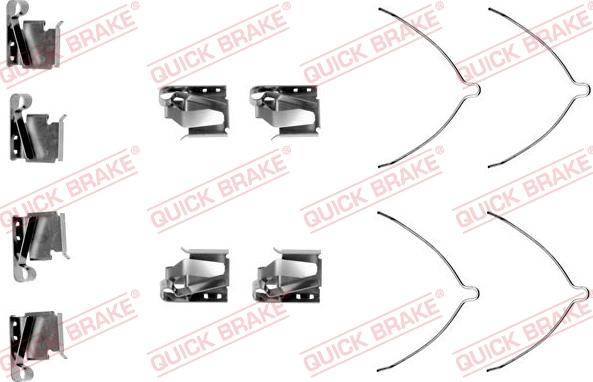 QUICK BRAKE 1091269 - Комплектуючі, колодки дискового гальма avtolavka.club