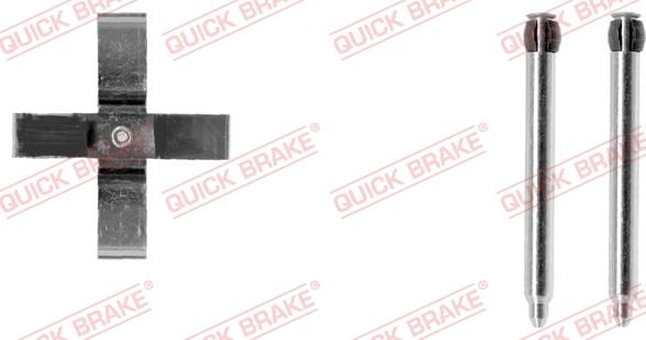 QUICK BRAKE 109-1266-1 - Комплектуючі, колодки дискового гальма avtolavka.club