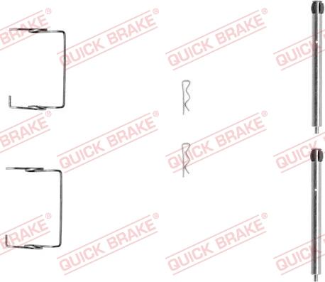 QUICK BRAKE 1091267 - Комплектуючі, колодки дискового гальма avtolavka.club