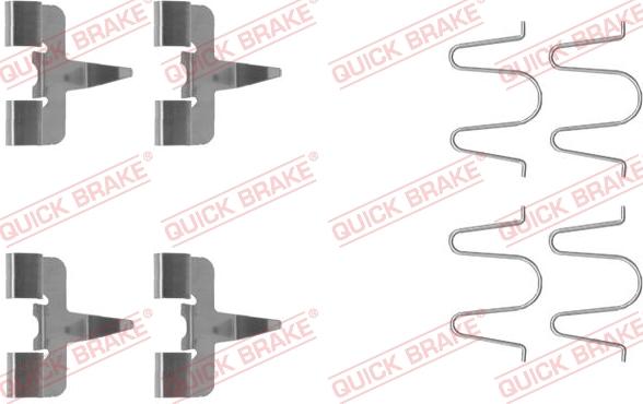 QUICK BRAKE 1091207 - Комплектуючі, колодки дискового гальма avtolavka.club