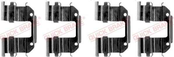 QUICK BRAKE 1091285 - Комплектуючі, колодки дискового гальма avtolavka.club