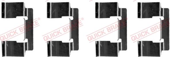 QUICK BRAKE 1091235 - Комплектуючі, колодки дискового гальма avtolavka.club