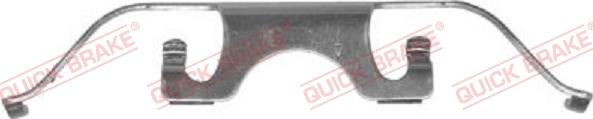 QUICK BRAKE 109-1224-1 - Комплектуючі, колодки дискового гальма avtolavka.club