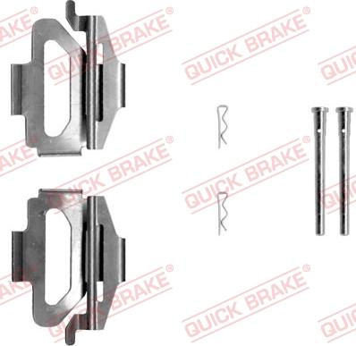 QUICK BRAKE 109-1225 - Комплектуючі, колодки дискового гальма avtolavka.club