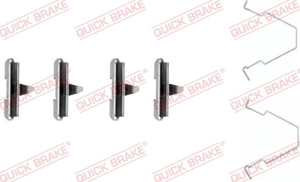 QUICK BRAKE 1091270 - Комплектуючі, колодки дискового гальма avtolavka.club