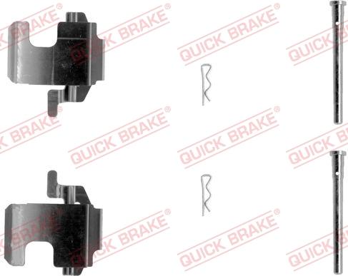 QUICK BRAKE 1091273 - Комплектуючі, колодки дискового гальма avtolavka.club