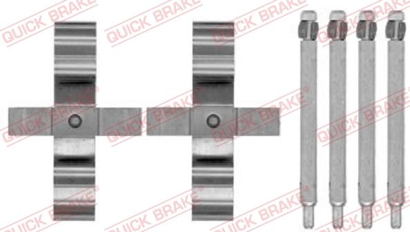 QUICK BRAKE 1091794 - Комплектуючі, колодки дискового гальма avtolavka.club