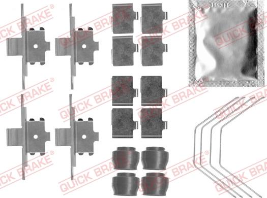 QUICK BRAKE 1091791 - Комплектуючі, колодки дискового гальма avtolavka.club