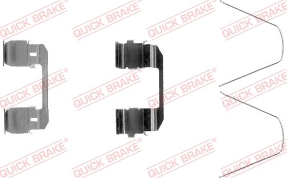 QUICK BRAKE 109-1743-1 - Комплектуючі, колодки дискового гальма avtolavka.club