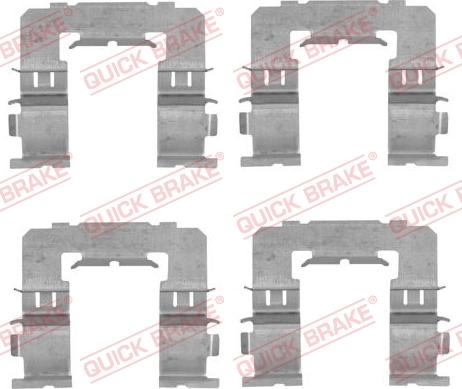 QUICK BRAKE 1091742 - Комплектуючі, колодки дискового гальма avtolavka.club