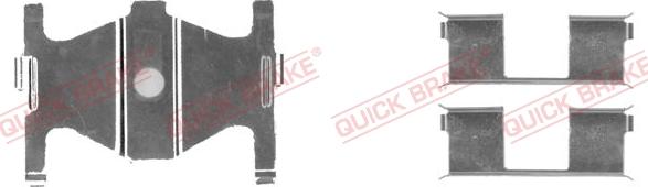 QUICK BRAKE 109-1754-1 - Комплектуючі, колодки дискового гальма avtolavka.club